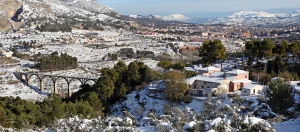 Hotel Masía La Mota en invierno